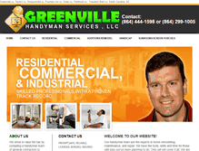Tablet Screenshot of greenvillehandymanservices.com
